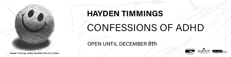 Hayden Timmings Exhibition Confessions of ADHD open until December 8th